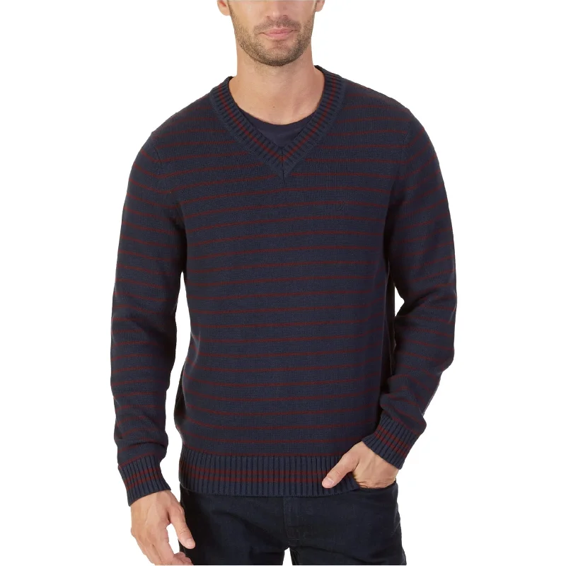 Men's Sweaters with Hidden PocketsNautica Mens Striped Pullover Sweater