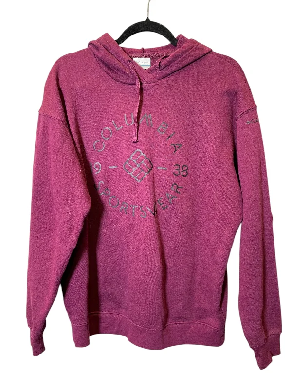 Men's Hoodies with Faux Fur TrimSweatshirt Hoodie By Columbia In Maroon, Size: S