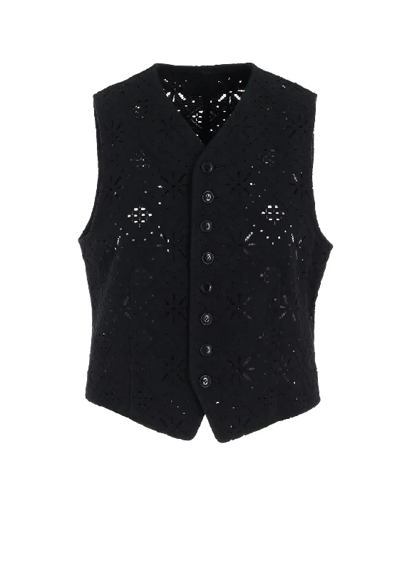 Men's Coats for All SeasonsCOTTON LACE SLEEVELESS VEST