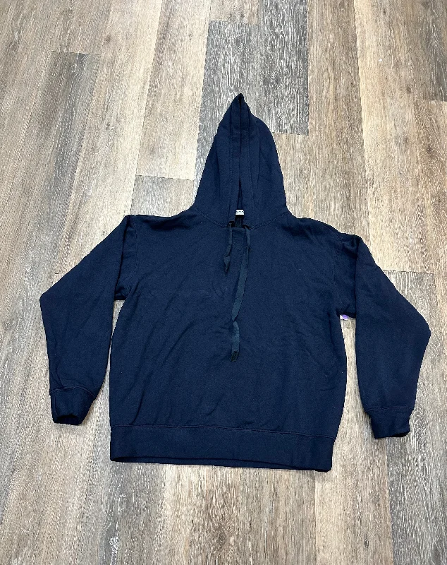 Unique Men's Custom HoodiesSweatshirt Hoodie By Stateside In Blue, Size: M
