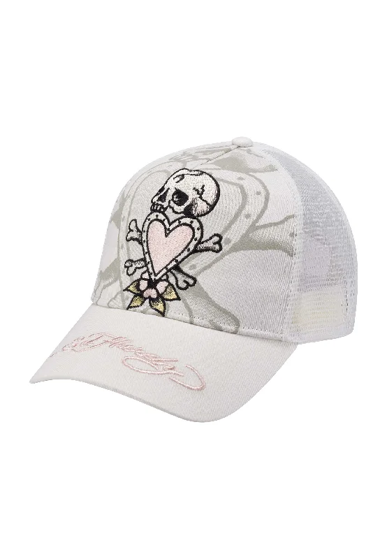 Classic Bowler HatsUnisex Death Before Twill Front Mesh Trucker - White/White