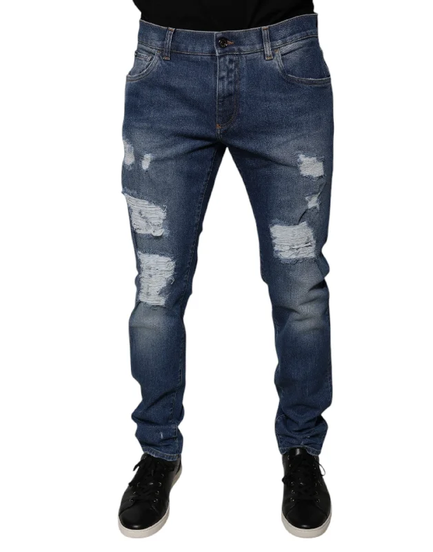 Relaxed-Fit Men's JeansDolce & Gabbana Cotton Tatte Skinny Men's Jeans
