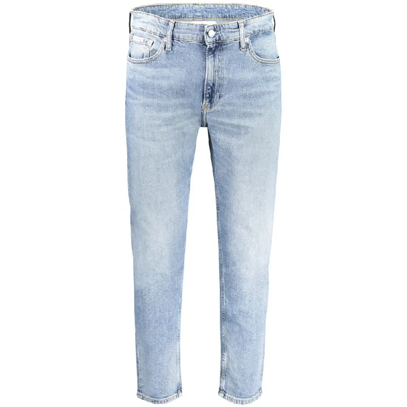High-Quality Ripped Men's JeansCalvin Klein blue Cotton Jeans & Men's Pant