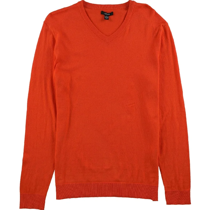 Men's Sweaters with Zip-Up CollarsAlfani Mens V-Neck Pullover Sweater, Orange, Small Men's Sweaters with Zip-Up CollarsAlfani Mens V-Neck Pullover Sweater, Orange, Small