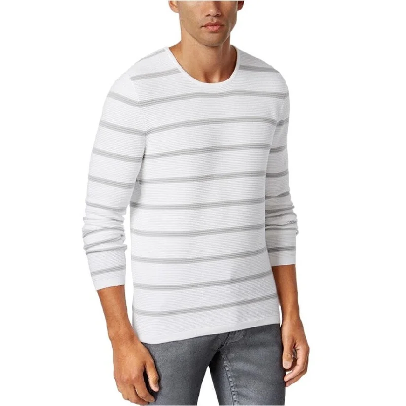 Men's Sweaters for Outdoor ActivitiesI-N-C Mens Ribbed Stripe Pullover Sweater