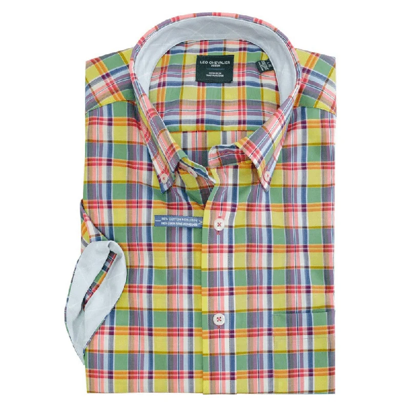 Men's Patterned Dress Shirts for a Unique Twist100% Cotton Non-Iron Regular Fit Plaid Sport Shirt - 524393 Men's Patterned Dress Shirts for a Unique Twist100% Cotton Non-Iron Regular Fit Plaid Sport Shirt - 524393