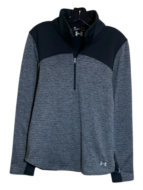 Warm Men's Thermal HoodiesAthletic Sweatshirt Crewneck By Under Armour In Black & Grey, Size: L Warm Men's Thermal HoodiesAthletic Sweatshirt Crewneck By Under Armour In Black & Grey, Size: L