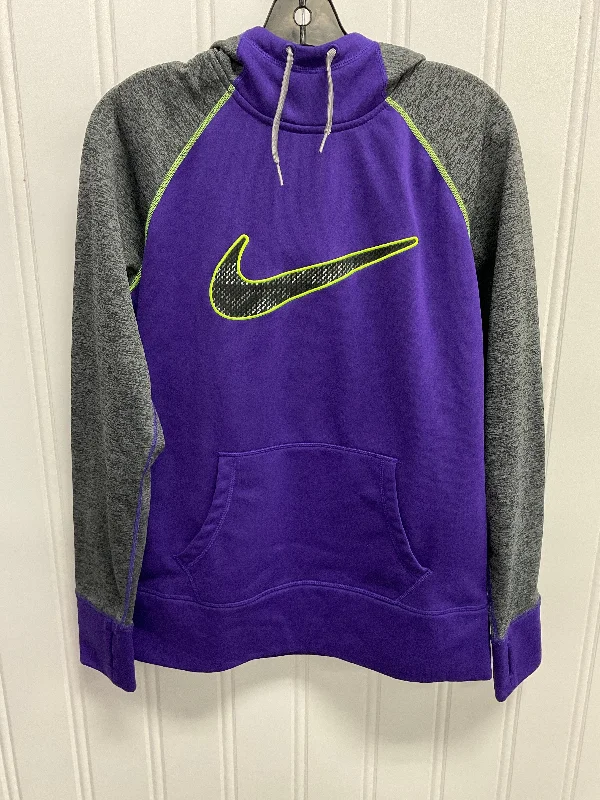 Men's Hoodies with Pass-Through PocketsSweatshirt Hoodie By Nike Apparel In Purple, Size: L Men's Hoodies with Pass-Through PocketsSweatshirt Hoodie By Nike Apparel In Purple, Size: L