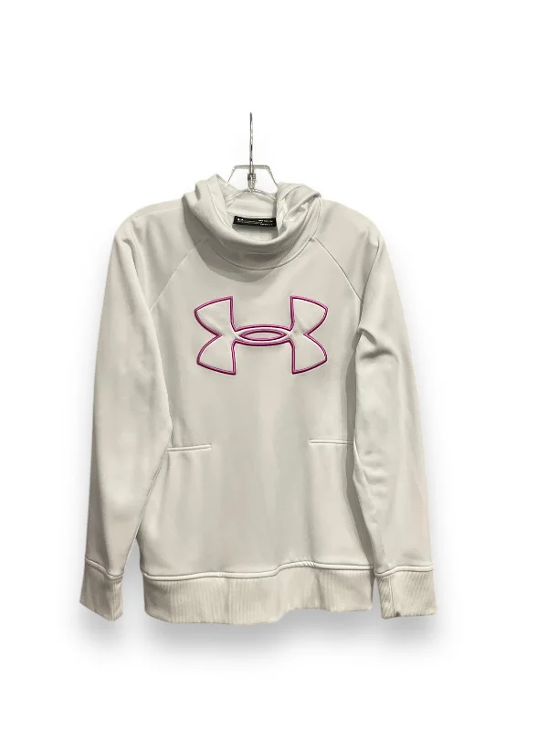 Men's Hoodies for Ice FishingAthletic Sweatshirt Hoodie By Under Armour In White, Size: M Men's Hoodies for Ice FishingAthletic Sweatshirt Hoodie By Under Armour In White, Size: M