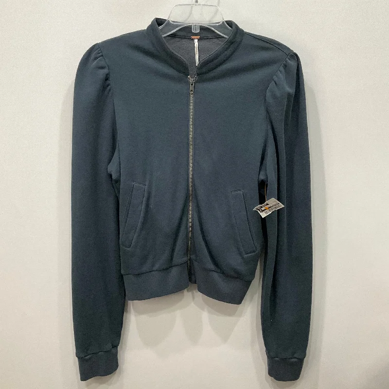 Men's Hoodies with Screen-Printed GraphicsSweatshirt Hoodie By Free People In Blue, Size: L Men's Hoodies with Screen-Printed GraphicsSweatshirt Hoodie By Free People In Blue, Size: L