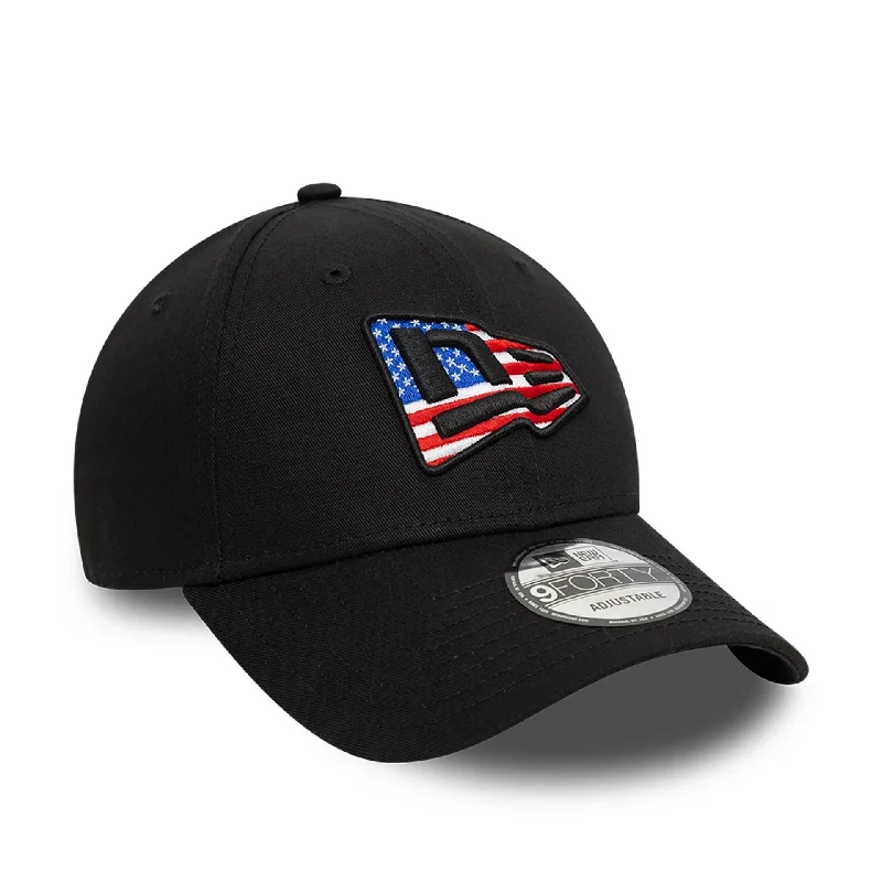 Formal Derby CapsNew Era USA Country Flag Infill Black 9FORTY Adjustable Cap