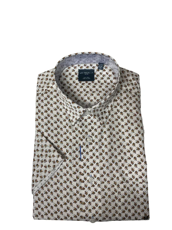 Men's Travel Shirts for Easy PackingLeo Chevalier Short Sleeve Sport Shirt *Tall Sizes* - Sunrise Print 622354 7300 Men's Travel Shirts for Easy PackingLeo Chevalier Short Sleeve Sport Shirt *Tall Sizes* - Sunrise Print 622354 7300