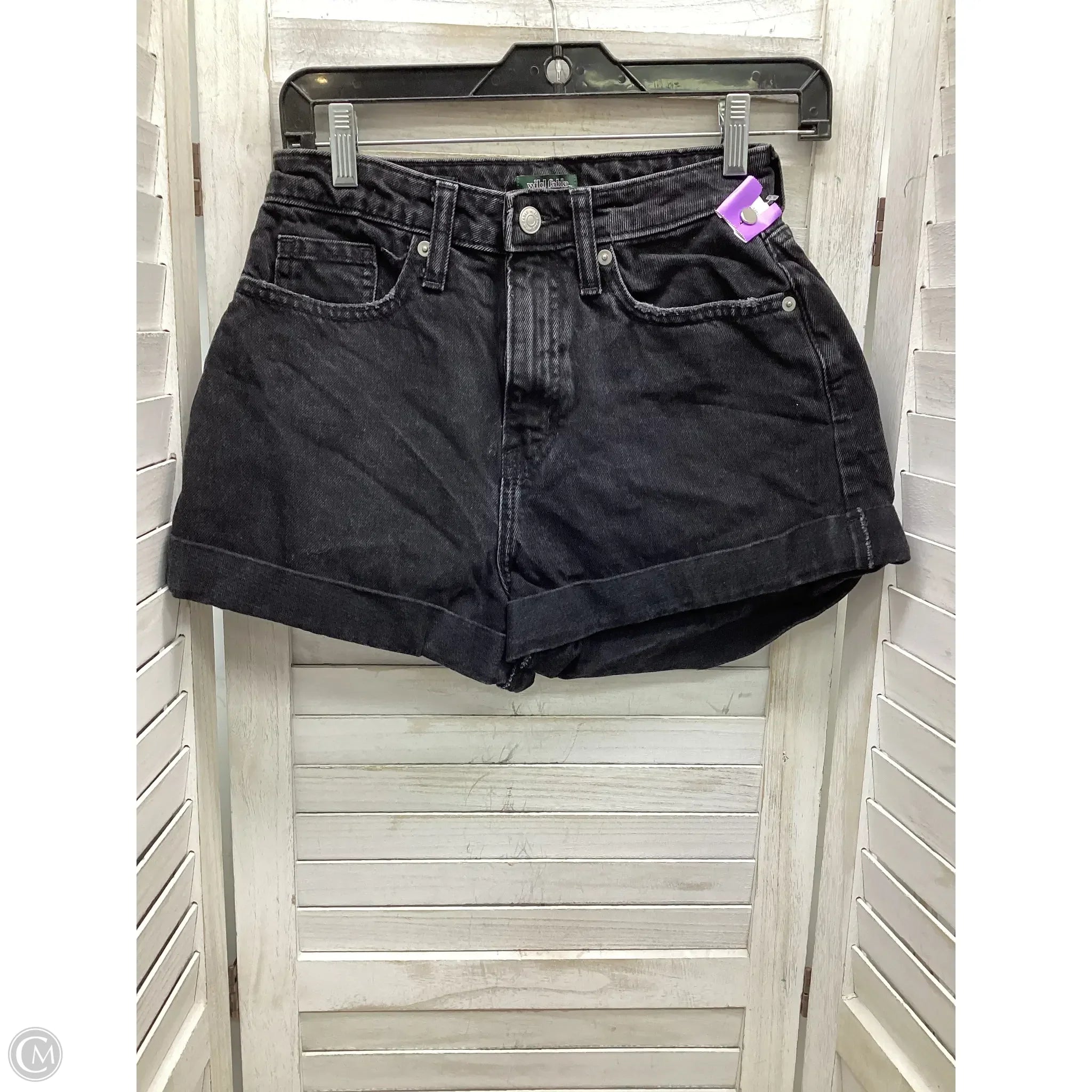 Dressy Yet Casual Men's Chino ShortsShorts By Wild Fable In Black Denim, Size: 2