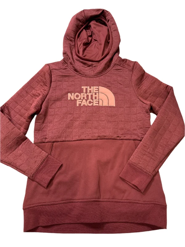 Men's Hoodies for Mild WeatherSweatshirt Hoodie By North Face In Maroon, Size: L