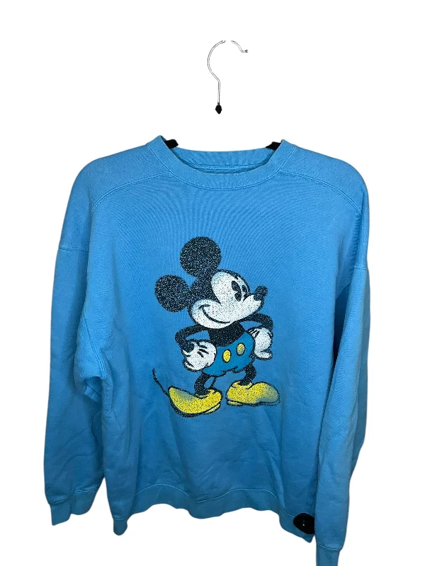 Men's Hoodies with Screen-Printed GraphicsSweatshirt Crewneck By Disney Store In Blue, Size: M Men's Hoodies with Screen-Printed GraphicsSweatshirt Crewneck By Disney Store In Blue, Size: M