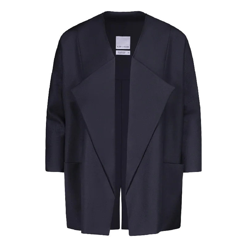 Men's Coats for City WearRAVEN - BLACK