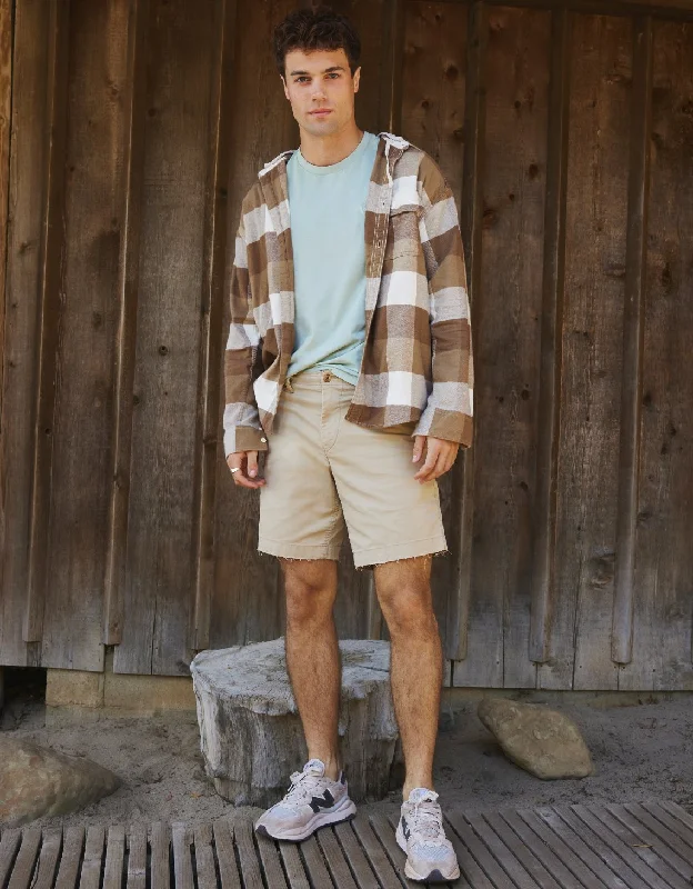 Men's Active Short Pants for Sports and FitnessAE Flex 9" Lived-In Khaki Short
