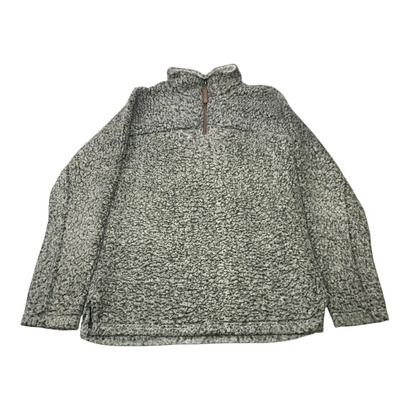Durable Men's Canvas HoodiesSweatshirt Collar By True Grit In Grey, Size: Xs