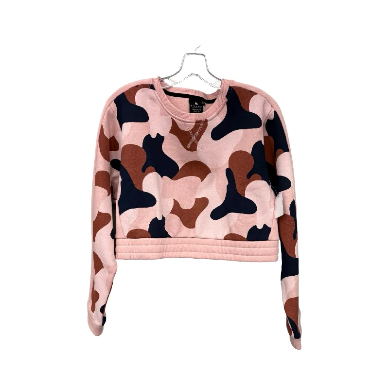 Warm Men's Thermal HoodiesSweatshirt Crewneck By Athletica In Pink, Size: M