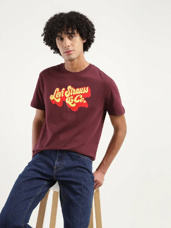 Men's Shirts with Roll-Up SleevesMen's Brand Logo Crew Neck T-Shirt
