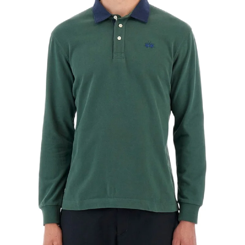 Men's Shirts with Contrast CollarsLa Martina  Cotton Polo Men's Shirt