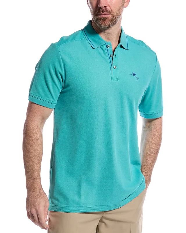 Men's Shirts with Embellished HemlinesTommy Bahama Emfielder Clubhouse Polo Shirt