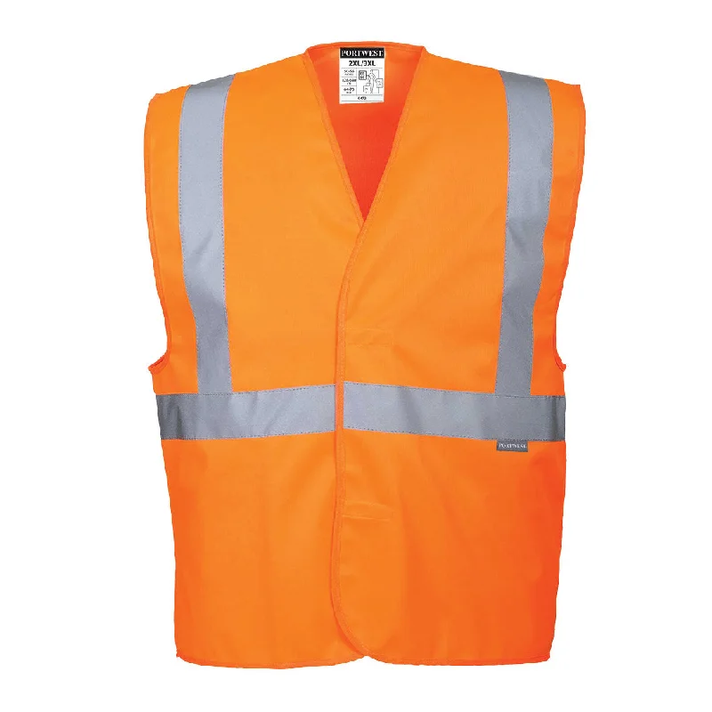 Men's Coats for RunningPortwest C472 Hi Vis One Band & Brace Vest