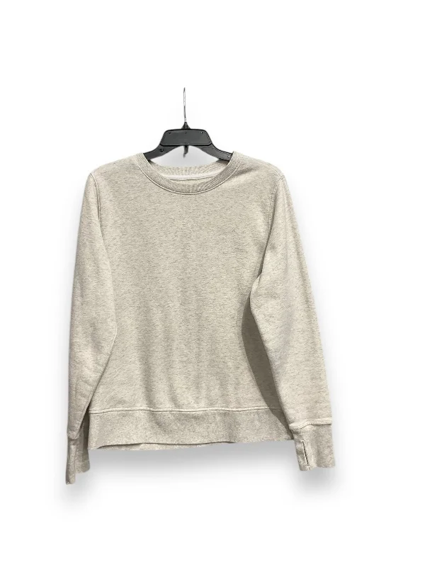 Men's Hoodies for HikingAthletic Sweatshirt Crewneck By Tek Gear In Grey, Size: M