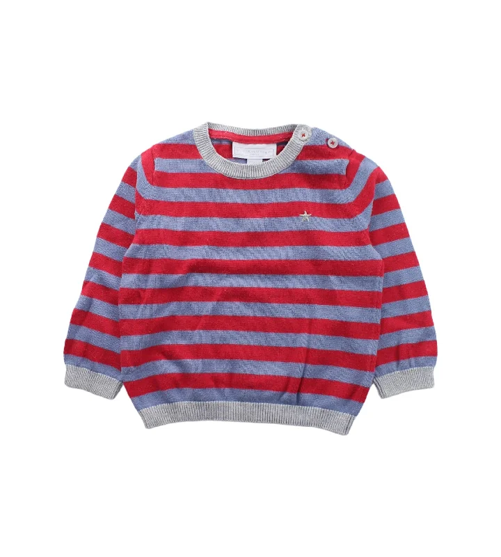 Men's Sweaters with Ribbed WaistbandsThe Little White Company Knit Sweater 6-12M