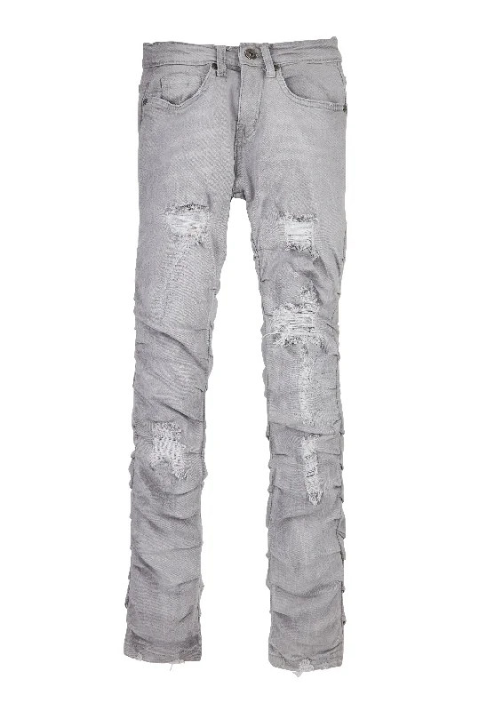 Men's Jeans for a Dressy OccasionBoys Distressed Stacked Jeans