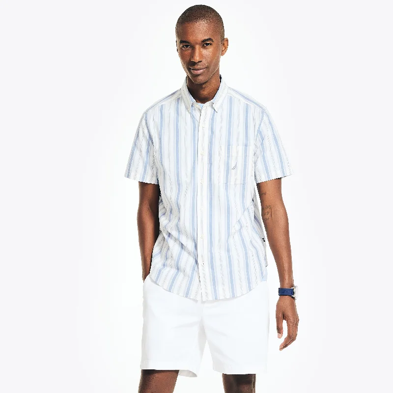 Men's Relaxed-Fit Shirts for Casual ComfortNautica Mens Sustainably Crafted Striped Short-Sleeve Shirt Men's Relaxed-Fit Shirts for Casual ComfortNautica Mens Sustainably Crafted Striped Short-Sleeve Shirt