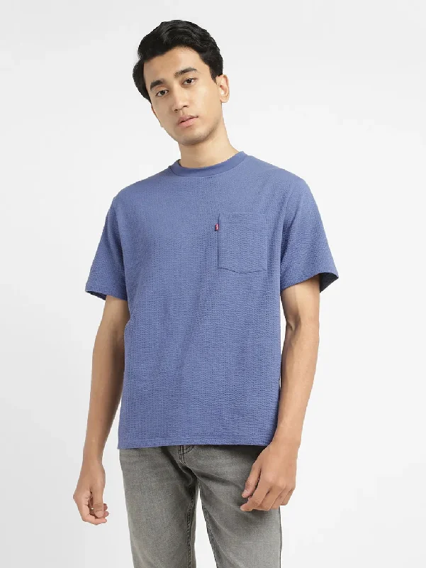 Men's Long-Sleeved ShirtsMen's Textured Round Neck T-shirt