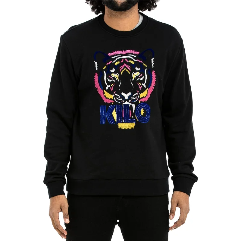 Men's Sweaters with Straight-Cut ShapesHudson Mens Tiger Kilo Pullover Sweater, Black, 3XL Men's Sweaters with Straight-Cut ShapesHudson Mens Tiger Kilo Pullover Sweater, Black, 3XL
