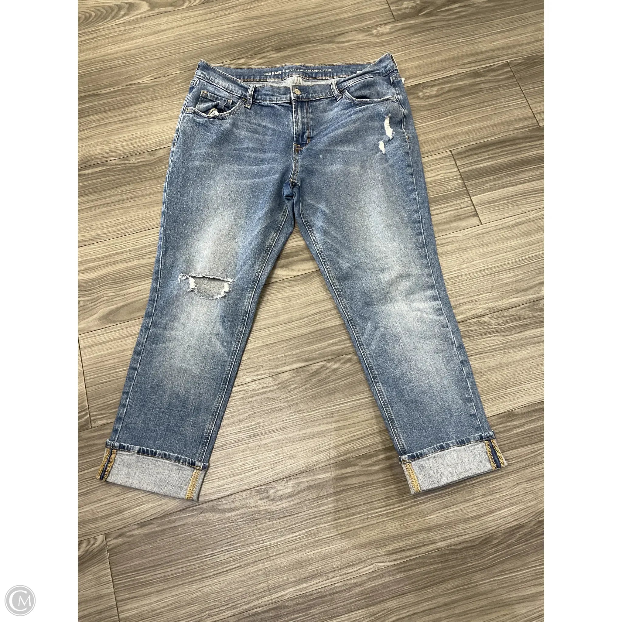 Inexpensive Rip and Tear Men's JeansJeans Boyfriend By Old Navy In Blue, Size: 12