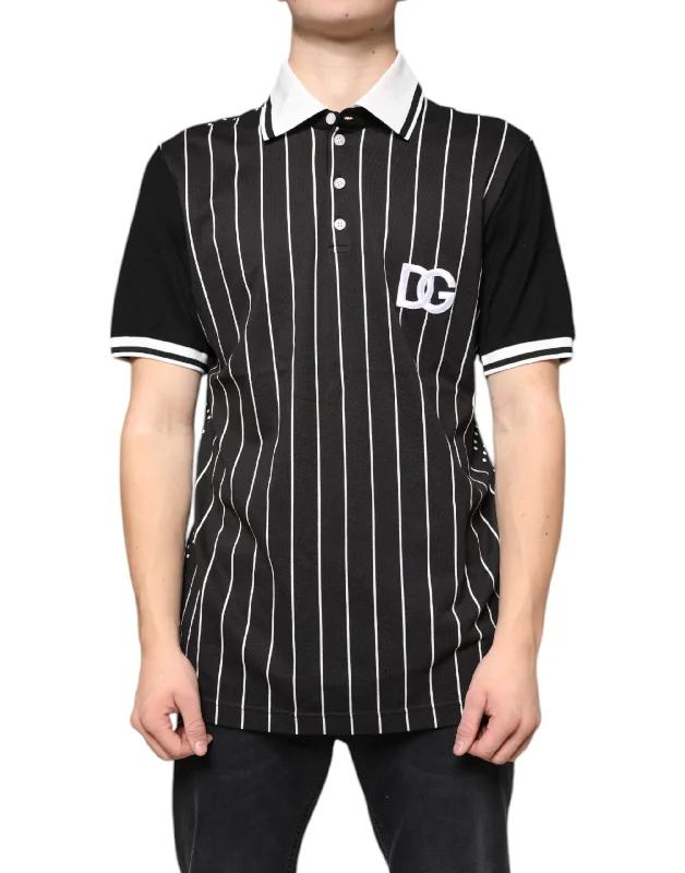 Men's Shirts for HikingDolce & Gabbana   Stripes Colla Polo Men's T-shirt