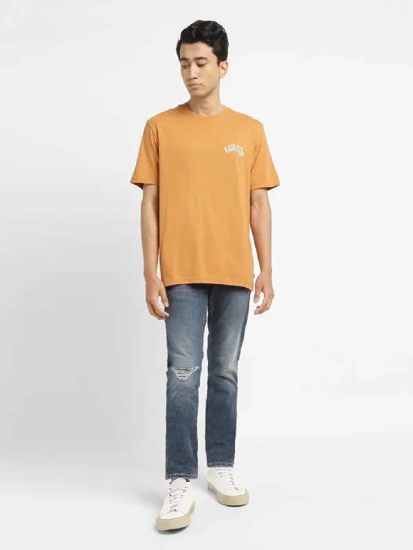 Men's Shirts with Moisture-Wicking FabricMen's Solid Round Neck T-shirt