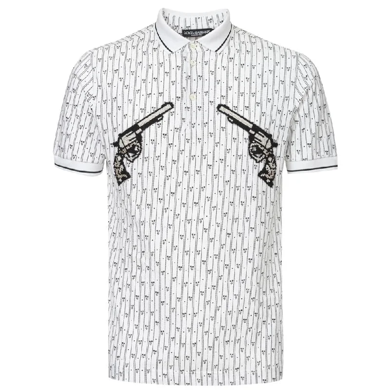 Men's Shirts with Spread CollarsDolce & Gabbana  Cotton Polo Men's Shirt
