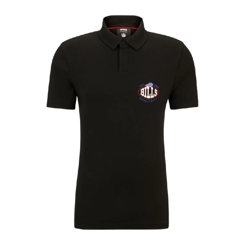 Layered Men's VestsBOSS x NFL cotton-piqu polo shirt with collaborative branding