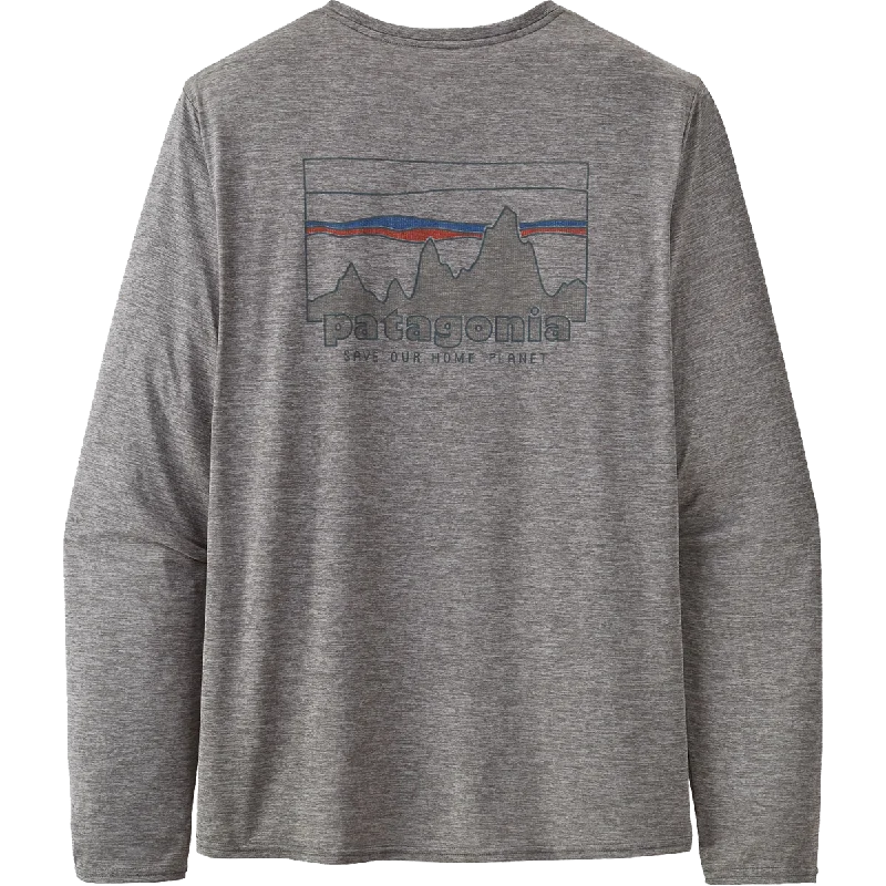 Men's Crew Neck T-Shirts for Everyday WearMen's Long Sleeve Capilene Cool Daily Graphic Shirt Men's Crew Neck T-Shirts for Everyday WearMen's Long Sleeve Capilene Cool Daily Graphic Shirt