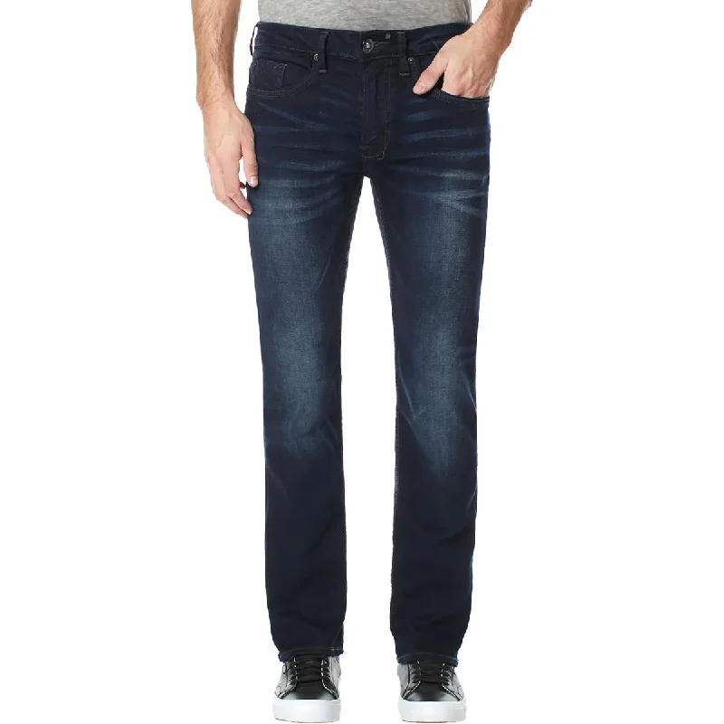 Jeans for Men with a Curvy BodySlim/Ash Mens Faded Denim Straight Leg Jeans