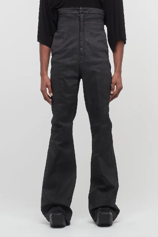 Men's Coats with Adjustable SleevesRick Owens Dirt Bolan in Black Wax