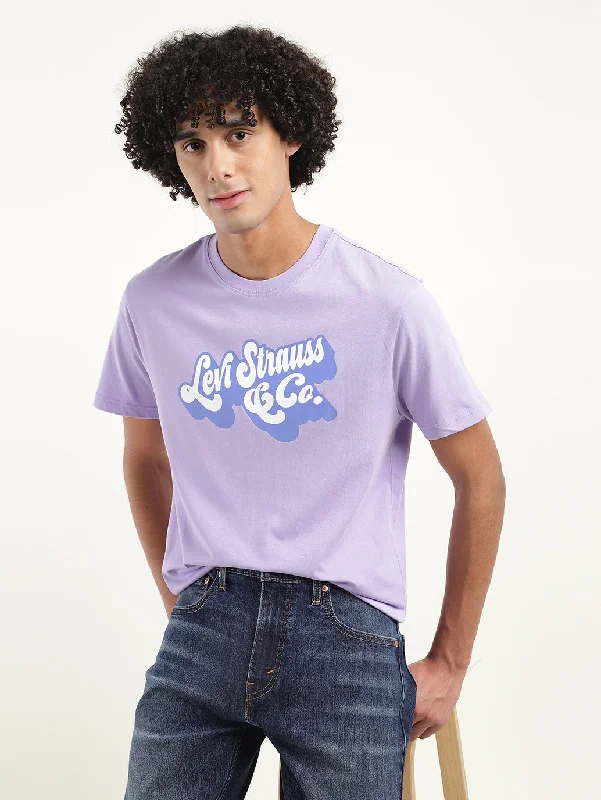 Men's Shirts for CampingMen's Brand Logo Crew Neck T-Shirt