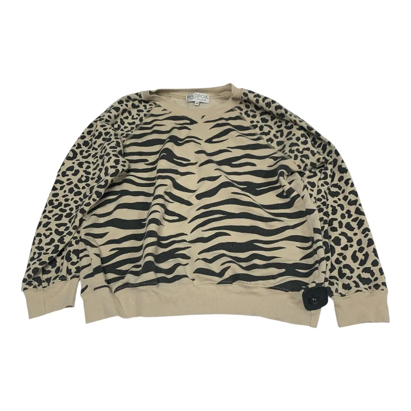 Durable Men's Canvas HoodiesSweatshirt Crewneck By Wildfox In Animal Print, Size: M Durable Men's Canvas HoodiesSweatshirt Crewneck By Wildfox In Animal Print, Size: M