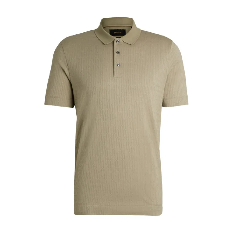 Men's Shirts with Ruffled HemlinesRegular-fit polo shirt in quilted cotton and silk Men's Shirts with Ruffled HemlinesRegular-fit polo shirt in quilted cotton and silk