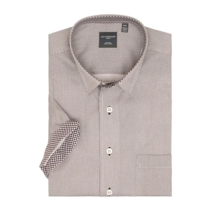 Men's Striped Long-Sleeve Shirts for a Maritime FeelLeo Chevalier Short Sleeve Sport Shirt Tall Fit - 528364/QT 0900 Men's Striped Long-Sleeve Shirts for a Maritime FeelLeo Chevalier Short Sleeve Sport Shirt Tall Fit - 528364/QT 0900