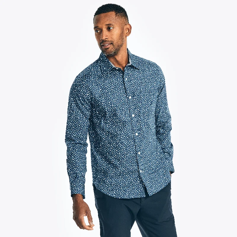 Men's Cowboy Shirts for Western StyleNautica Mens Printed Poplin Shirt