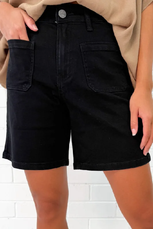 Leather Patch Embellished Men's JeansWhitley Shorts