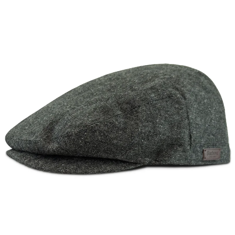 Fashionable Bucket Hats for WomenBarbour Barlow Flat Cap - Grey Tweed
