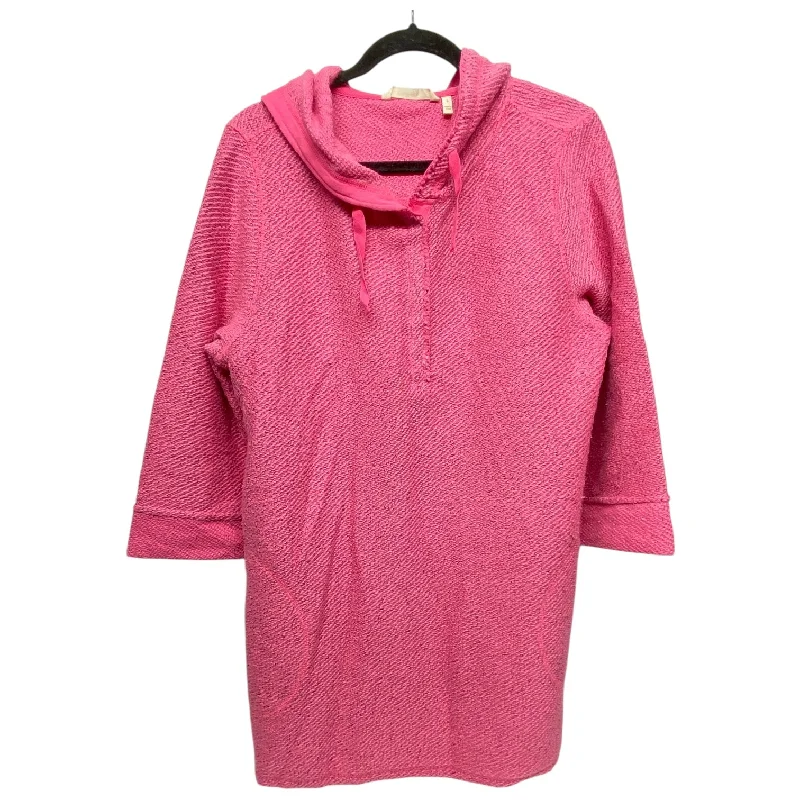 Best Men's Pullover HoodiesSweatshirt Hoodie By Soft Surroundings In Pink, Size: L