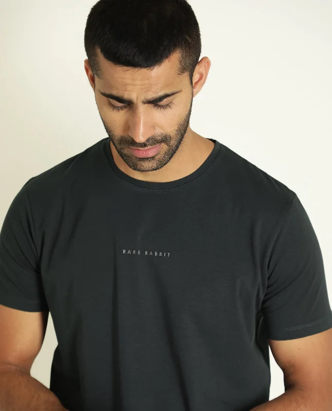 Men's Shirts with Adjustable HemlinesRare Rabbit Men's Rabbi Dark Green Cotton Lycra Fabric Crew Neck Half Sleeves Regular Fit Rare Branding Solid T-Shirt Men's Shirts with Adjustable HemlinesRare Rabbit Men's Rabbi Dark Green Cotton Lycra Fabric Crew Neck Half Sleeves Regular Fit Rare Branding Solid T-Shirt